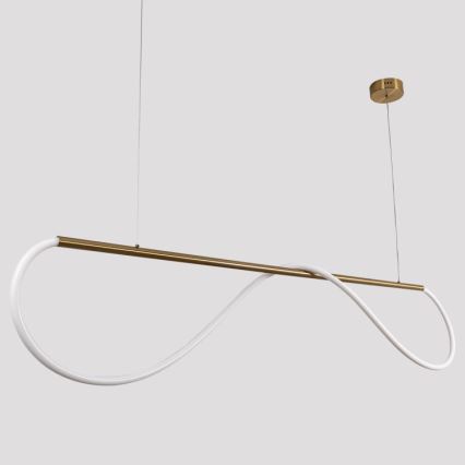 Żyrandol LED na lince MELECA LED/36W/230V 3000/4000/6000K 160 cm złoty