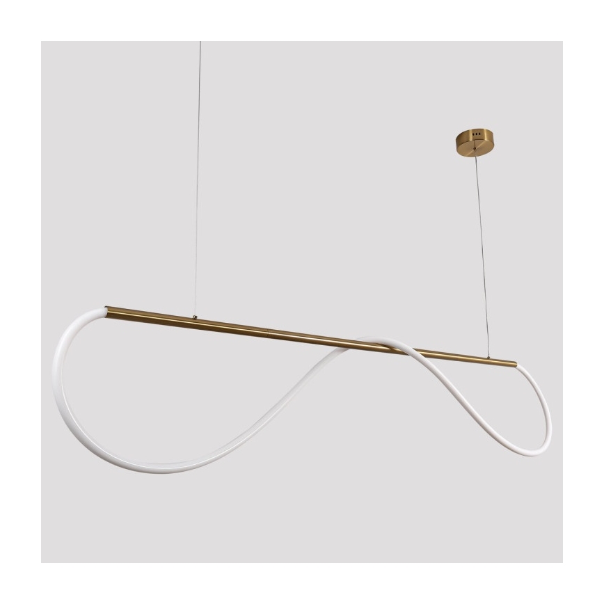 Żyrandol LED na lince MELECA LED/36W/230V 3000/4000/6000K 160 cm złoty