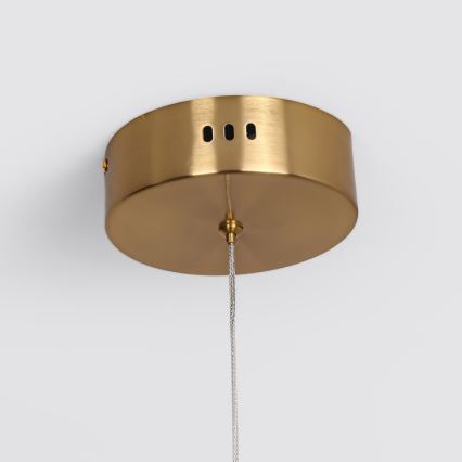 Żyrandol LED na lince MELECA LED/36W/230V 3000/4000/6000K 160 cm złoty