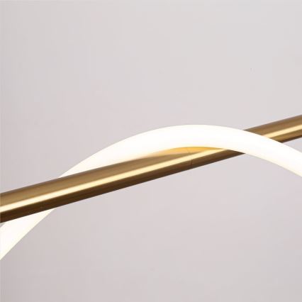 Żyrandol LED na lince MELECA LED/36W/230V 3000/4000/6000K 160 cm złoty