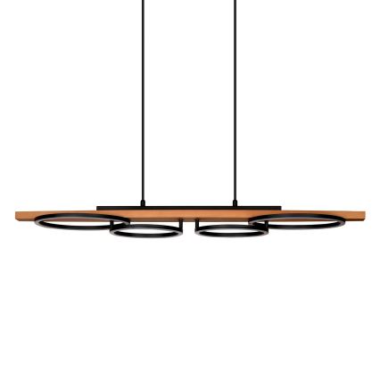 Żyrandol LED na lince MELISA LED/35W/230V sosna