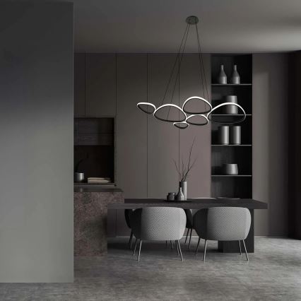 Żyrandol LED na lince PETRA LED/58W/230V 4000K czarny