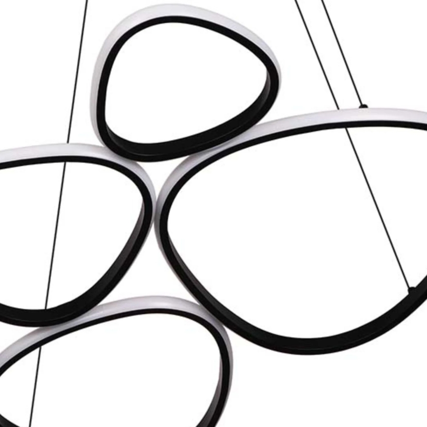 Żyrandol LED na lince PETRA LED/58W/230V 4000K czarny