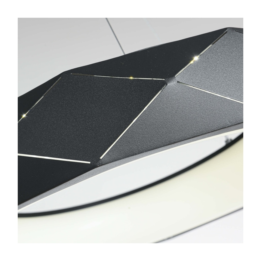 Żyrandol LED na lince REUS LED/36W/230V 4000K śr. 61 cm czarny