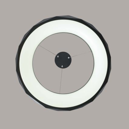 Żyrandol LED na lince REUS LED/36W/230V 4000K śr. 61 cm czarny