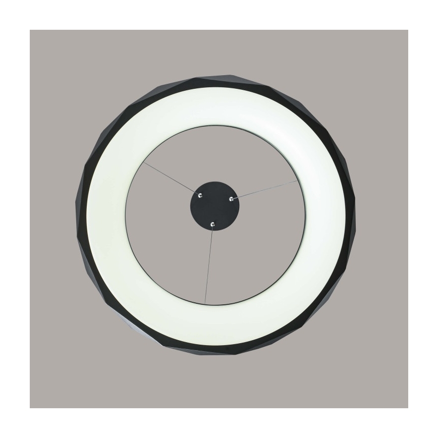 Żyrandol LED na lince REUS LED/36W/230V 4000K śr. 61 cm czarny