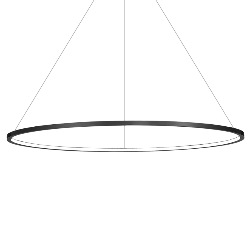 Żyrandol LED na lince SATURNO 65W/230V Ø120 cm IP44 czarny