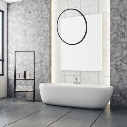 Żyrandol LED na lince SATURNO LED/28W/230V Ø 50 cm IP44 czarny