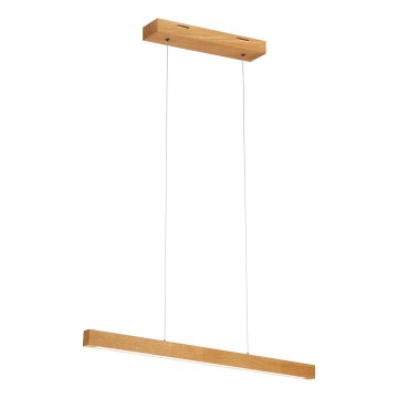 Żyrandol LED na lince VERDE LED/18W/230V 3000K 76 cm dąb