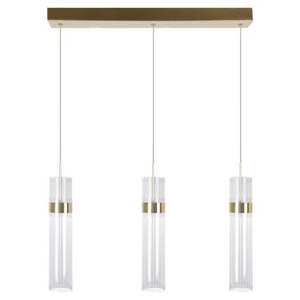 Żyrandol LED na linkach AMBIENTE 3xLED/6W/230V 3000/4000/6000K złoty