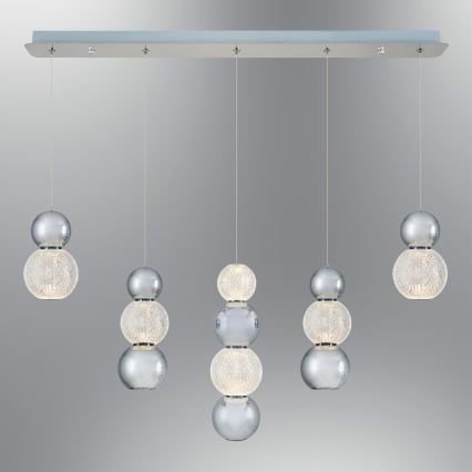Żyrandol LED na linkach CREMONA LED/27W/230V 3000K matowy chrom