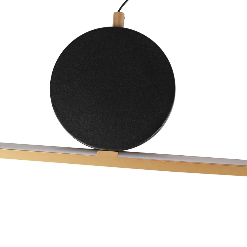 Żyrandol LED na linkach FLORENTYNA LED/48W/230V 4000K złoty/czarny