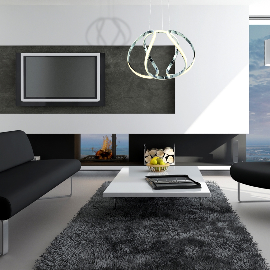 Żyrandol LED na linkach GLOBE LED/50W/230V