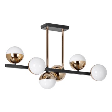 Żyrandol LED na pręcie 6xLED/7W/230V złoty/czarny