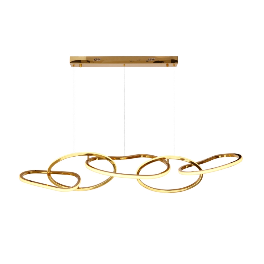 Żyrandol LED na przewodzie ANNELI LED/45W/230V 125 cm złoty