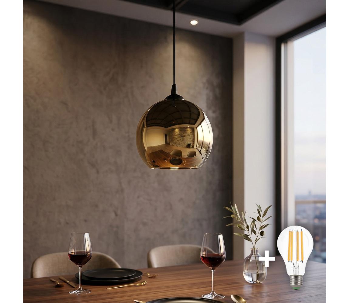 Żyrandol LED na przewodzie CUBUS 1xE27/15W/230V