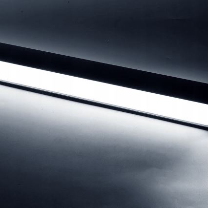 Žyrandol LED na przewodzie/natynkowy/44W/230V 6000K 120 cm czarny