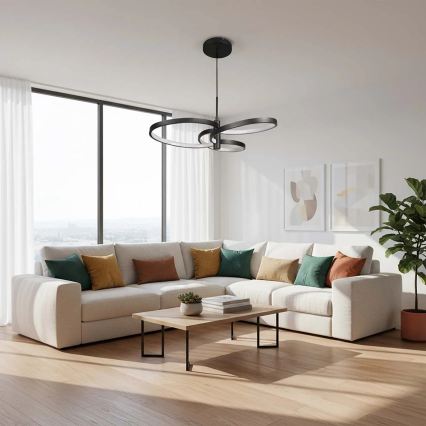 Żyrandol LED na przewodzie RIBBON LED/25W/230V 4000K czarny