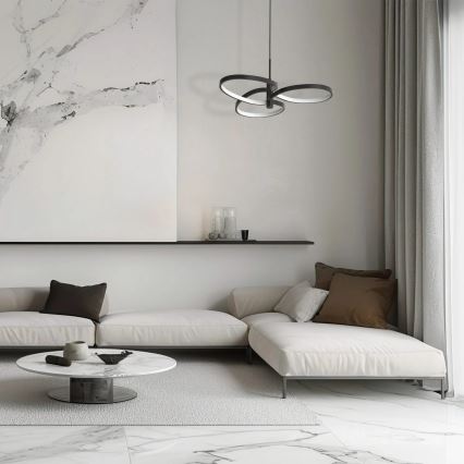 Żyrandol LED na przewodzie RIBBON LED/25W/230V 4000K czarny