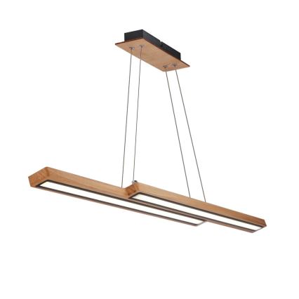 Żyrandol LED na przewodzie SENTO LED/19W/230V drewno