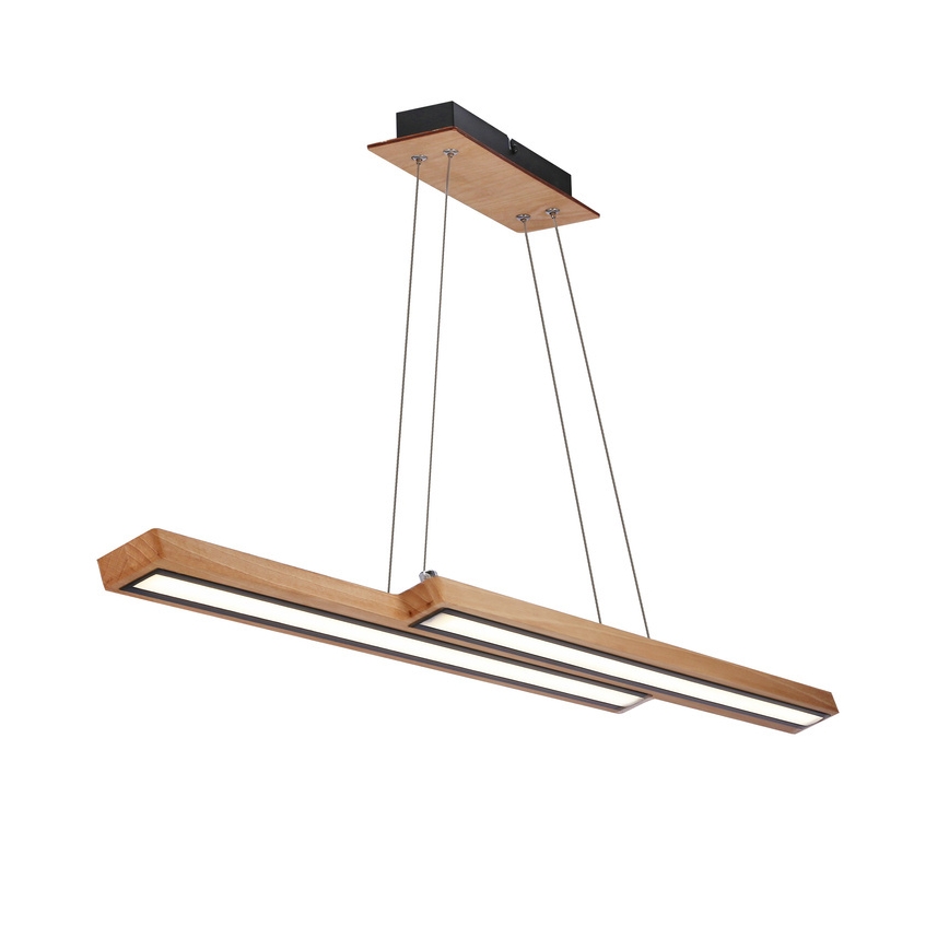 Żyrandol LED na przewodzie SENTO LED/19W/230V drewno