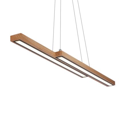 Żyrandol LED na przewodzie SENTO LED/19W/230V drewno
