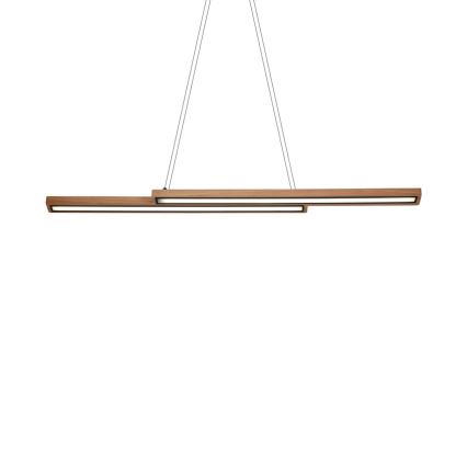Żyrandol LED na przewodzie SENTO LED/19W/230V drewno