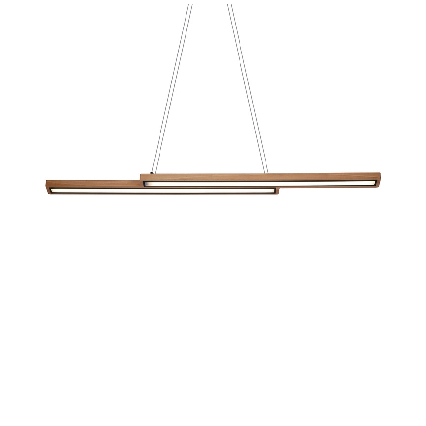 Żyrandol LED na przewodzie SENTO LED/19W/230V drewno