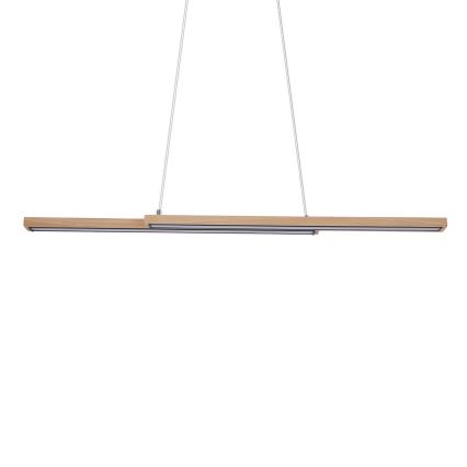Żyrandol LED na przewodzie SENTO LED/19W/230V drewno
