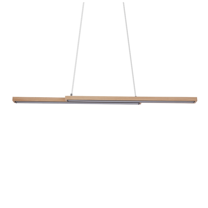 Żyrandol LED na przewodzie SENTO LED/19W/230V drewno