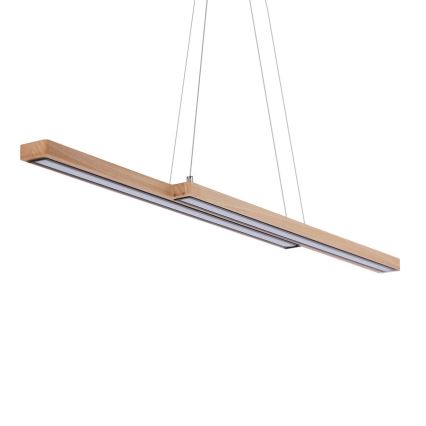 Żyrandol LED na przewodzie SENTO LED/19W/230V drewno