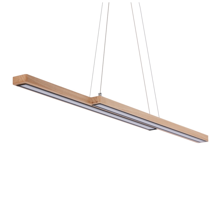 Żyrandol LED na przewodzie SENTO LED/19W/230V drewno