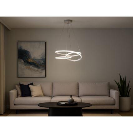 LED ściemnialny żyrandol na lince LED/90W/230V 3000-6500K śr. 47 cm + zdalne sterowanie