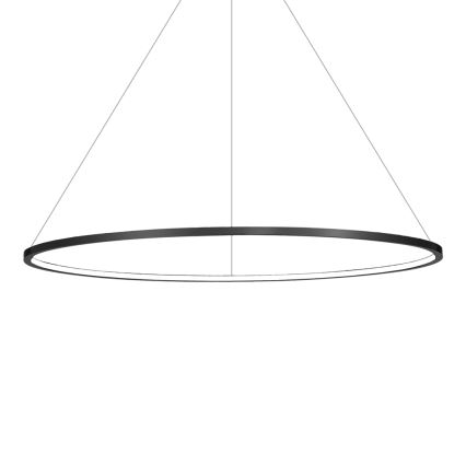 Żyrandol LED wiszący na lince SATURNO LED/57W/230V śr. 100 cm IP44 czarny