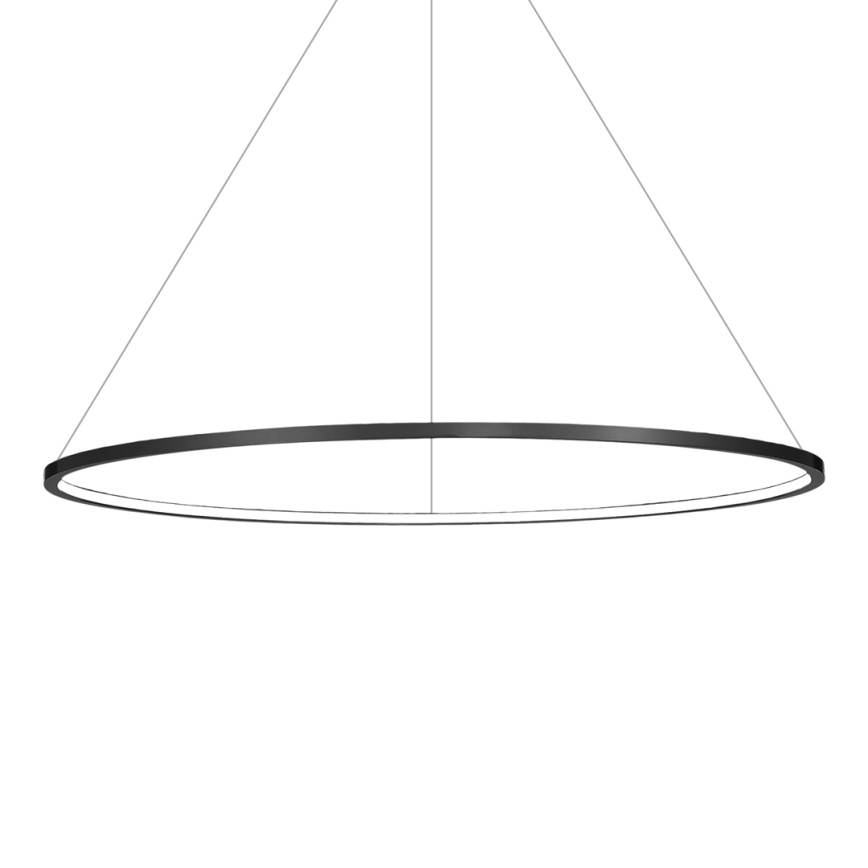Żyrandol LED wiszący na lince SATURNO LED/57W/230V śr. 100 cm IP44 czarny