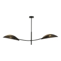 Żyrandol LOTUS 2xE14/10W/230V czarny/złoty
