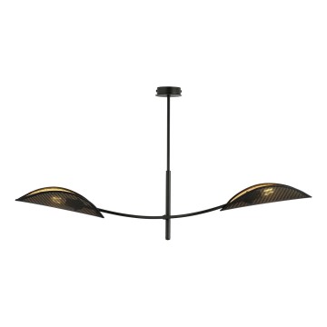Żyrandol LOTUS 2xE14/10W/230V czarny/złoty