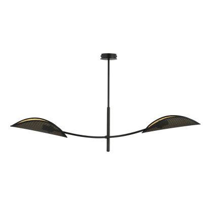 Żyrandol LOTUS 2xE14/10W/230V czarny/złoty