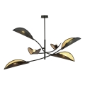 Żyrandol LOTUS 6xE14/10W/230V czarny/złoty