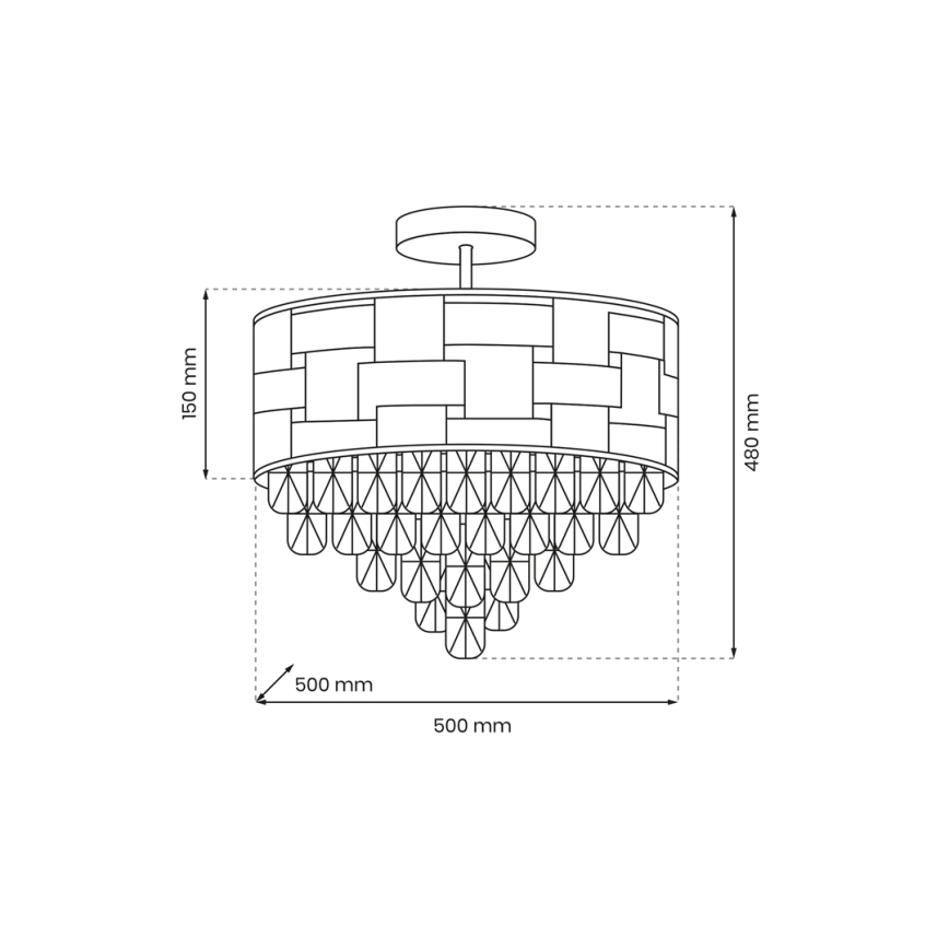 Żyrandol LUXURIA 9xE14/40W/230V złoty