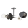 Żyrandol MINERVA 2xE27/15W + 2xE14/10W/230V czarny