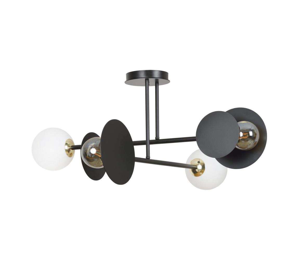 Żyrandol MINERVA 2xE27/15W + 2xE14/10W/230V czarny