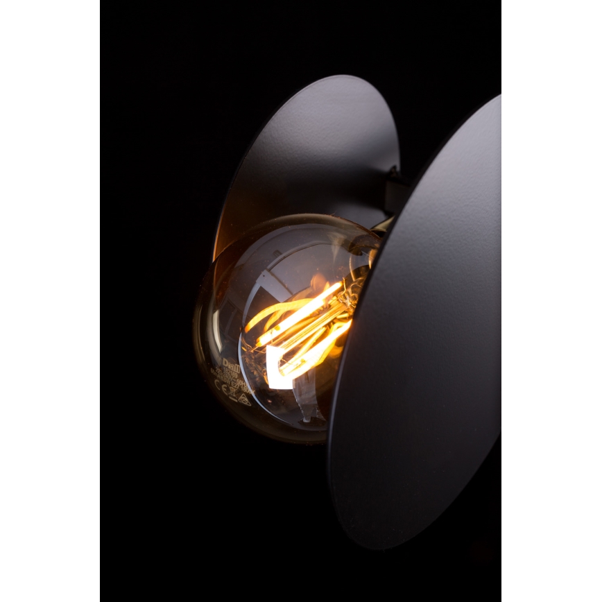 Żyrandol MINERVA 2xE27/15W + 2xE14/10W/230V czarny