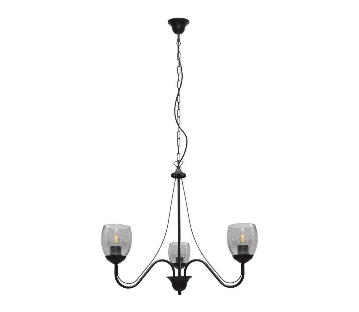 Żyrandol na łańcuchu ALLENA 3xE27/15W/230V