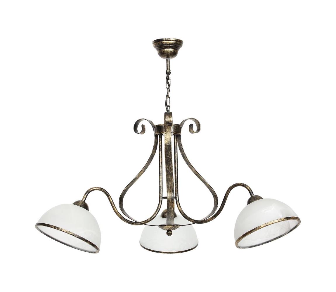 Żyrandol na łańcuchu ANTICA 3xE27/60W/230V