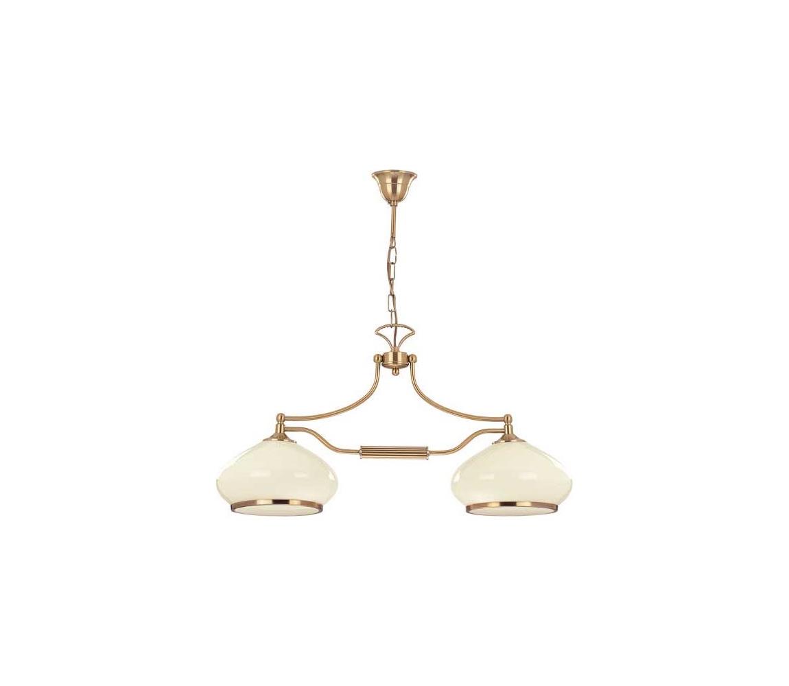Żyrandol na łańcuchu ASTORIA 2xE27/15W/230V złoty
