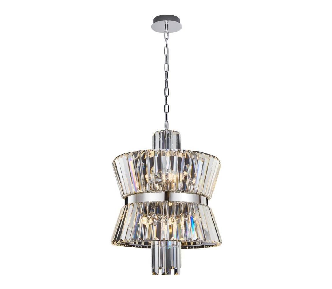 Żyrandol na łańcuchu AURELIA 8xE14/40W/230V chrom