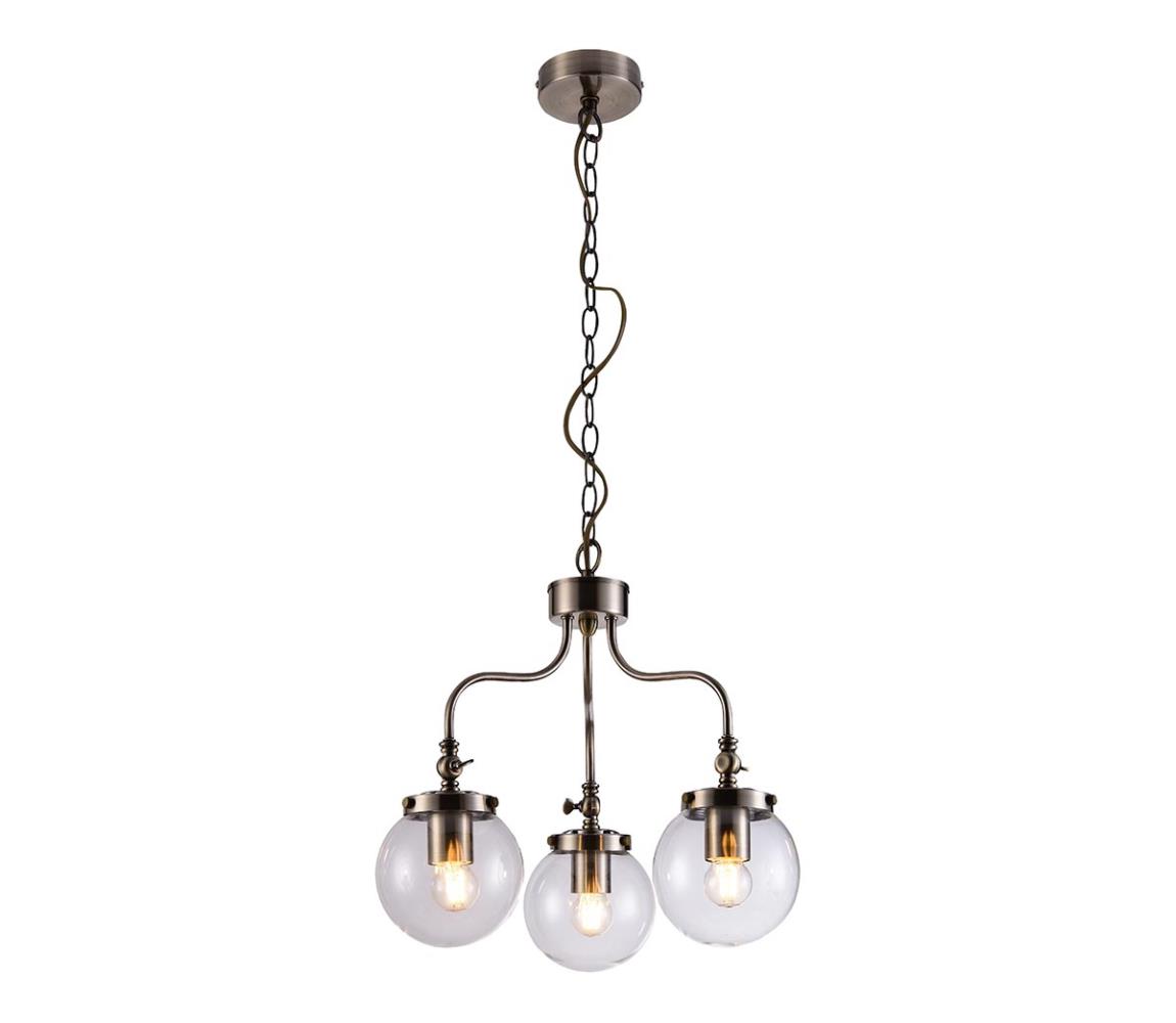 Żyrandol na łańcuchu BALLET 3xE27/40W/230V matowy chrom