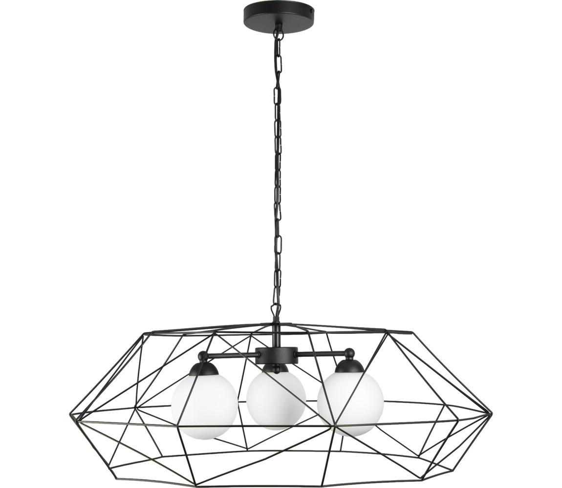 Żyrandol na łańcuchu DEXA 3xG9/10W/230V czarny