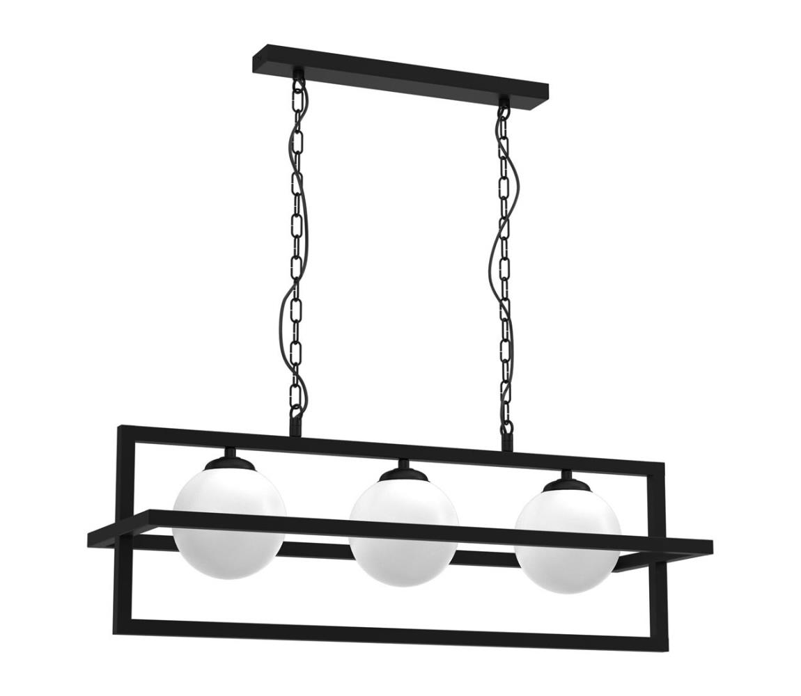 Żyrandol na łańcuchu DIEGO 3xE14/40W/230V czarny